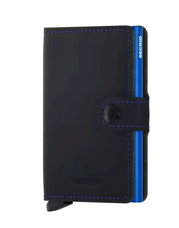 Secrid_Miniwallet_Matte_BlackBlue_Front